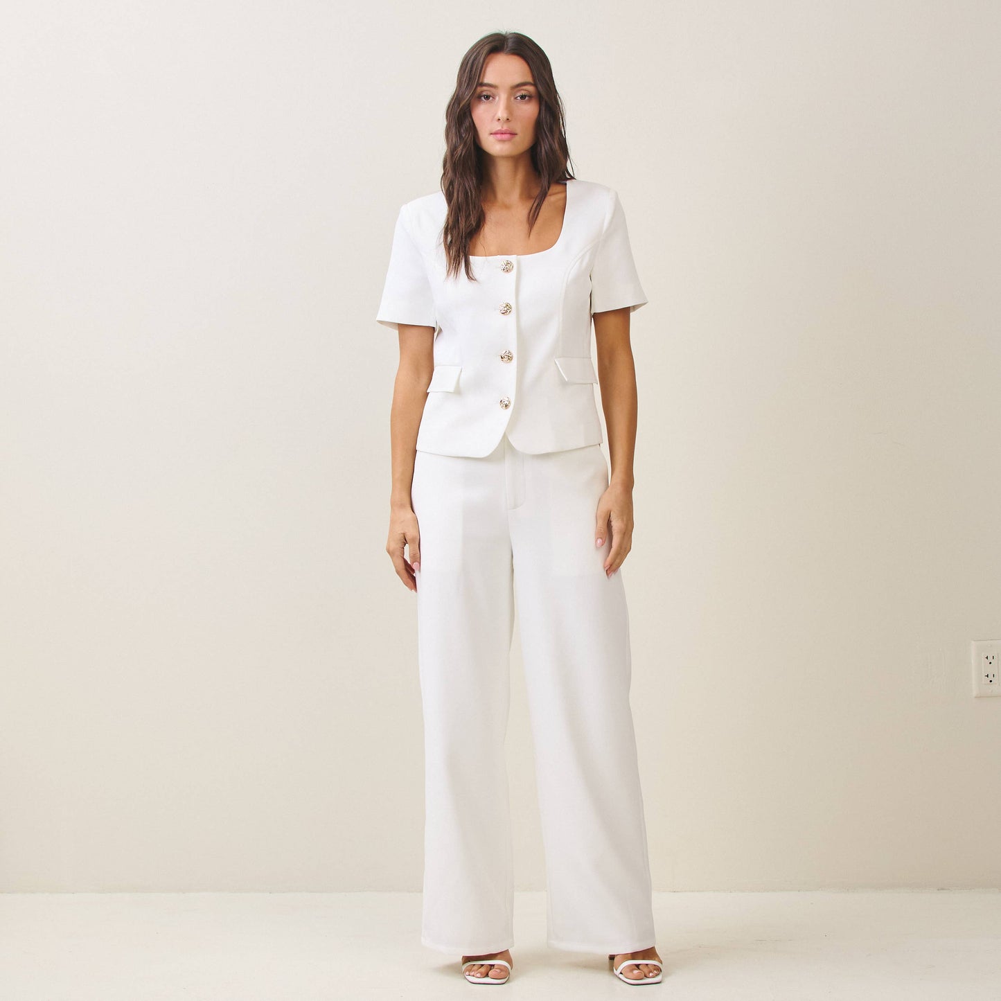 Audra Button Top