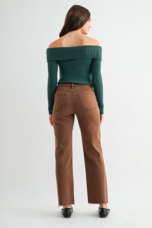 Tobacco Brown Denim