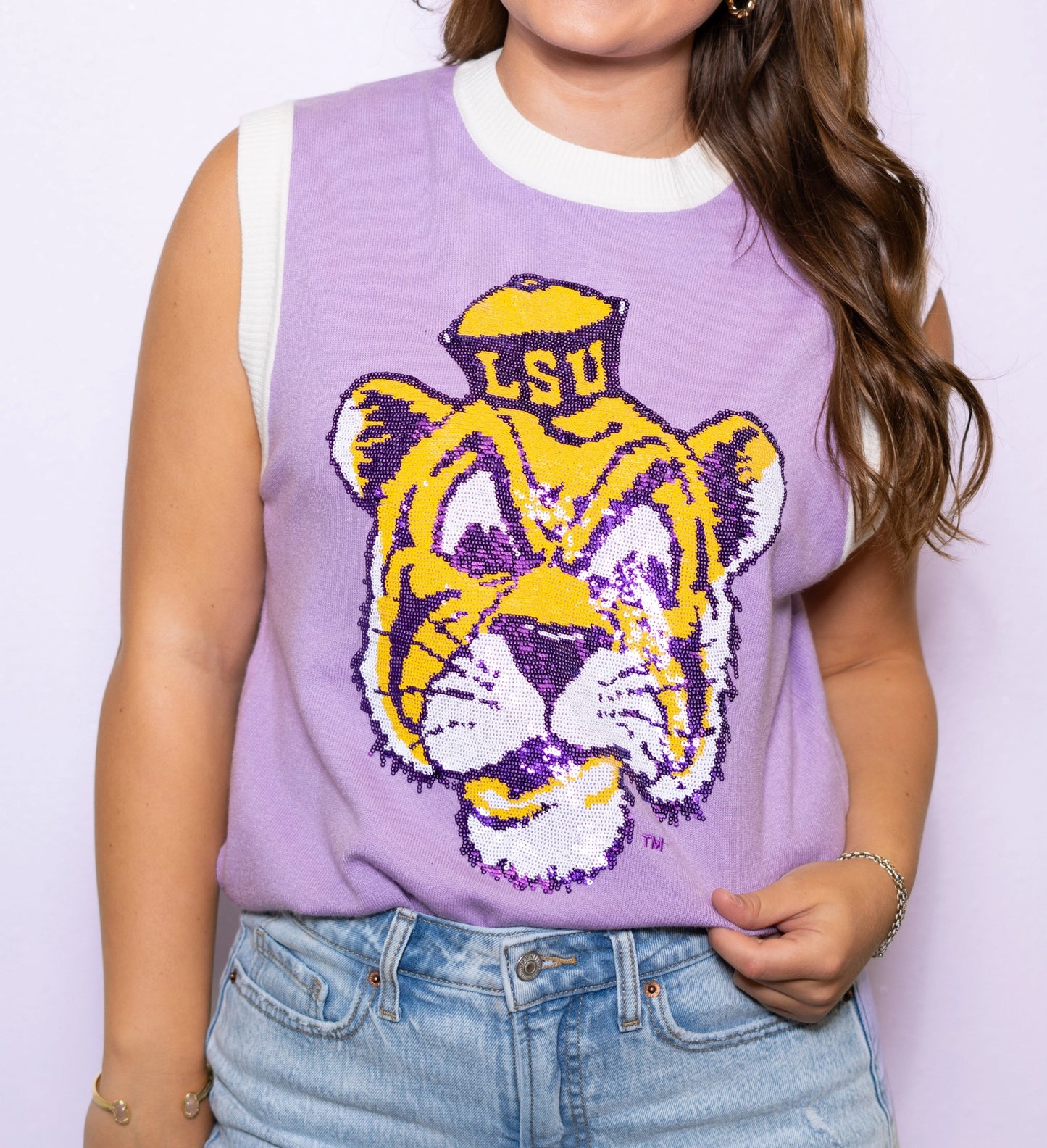 Vintage Tiger Sequin Sweater