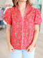 Cherry Floral Top
