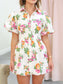 Olivia Floral Puff Sleeve Mini Dress