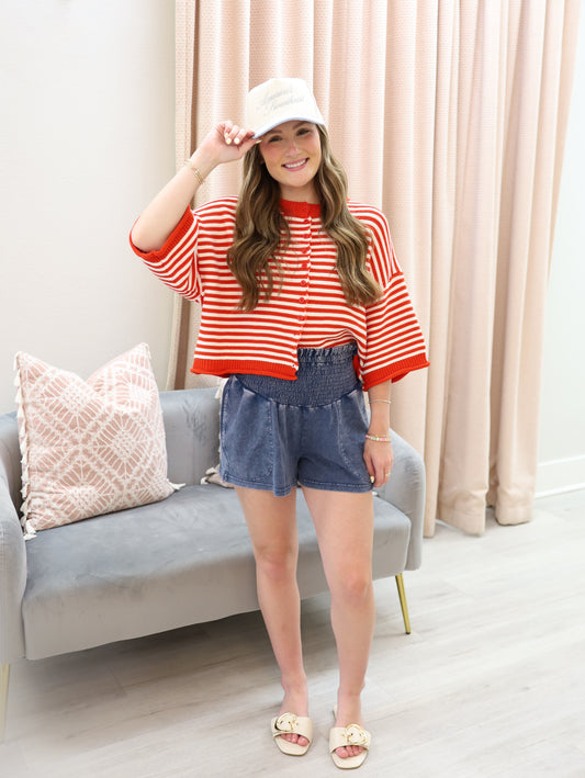 Striped Oversized Cardigan