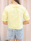 Cate Ruffle Collar Button Down Blouse