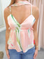 Valerie Peplum Floral Tank With Scarf
