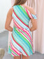 Ramona Striped One Shoulder Dress