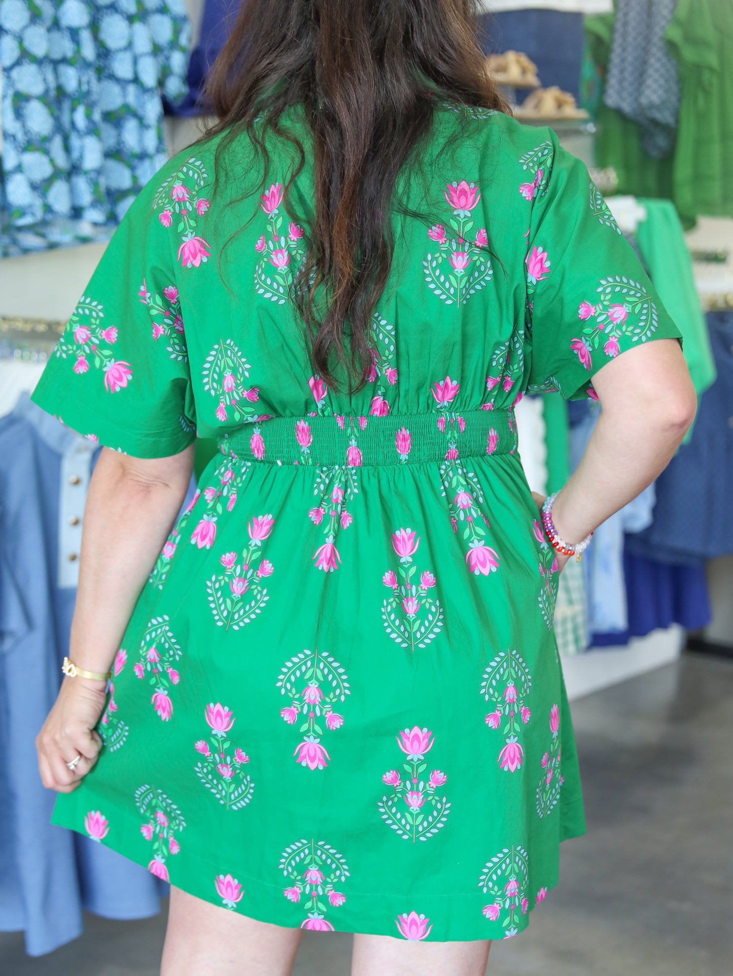 Alix Collared Button Down Floral Mini Dress