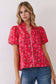 Cherry Floral Top