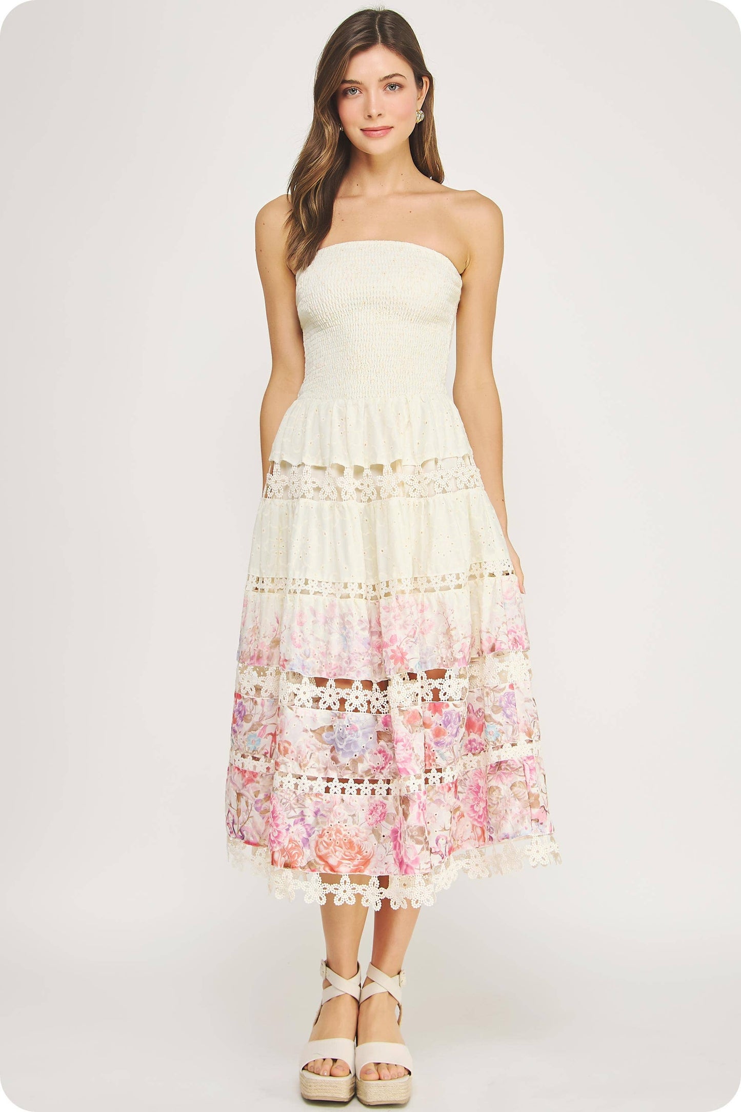 Camellia Eyelet Dress