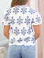 Marigold Embroidered Puff Sleeve Top