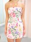 Aria Floral Embellished Mini Dress