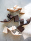 Sally Double Strap Block Heels