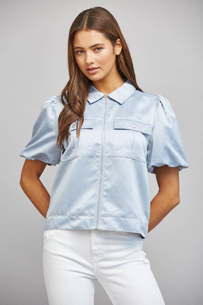 French Blue Utility Jacket