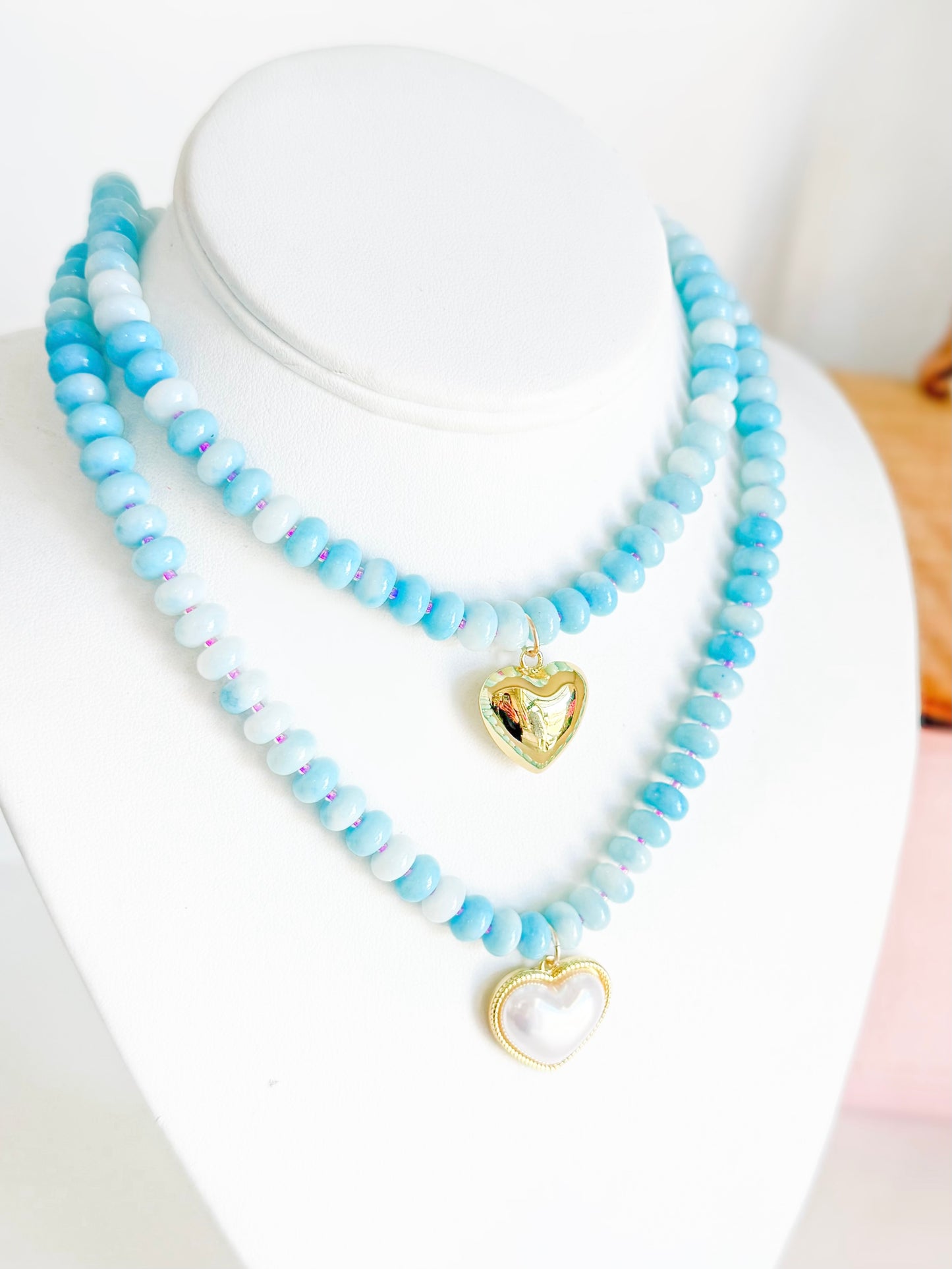 Heart Beaded Candy Necklace