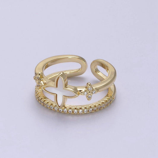 Pearl Clover Ring