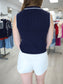 Clara Sleeveless Neck Tie Sweater
