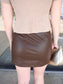 Morgan Faux Leather Skirt