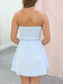 Cleo Pleated Tube Mini Dress