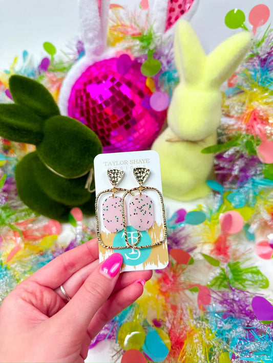 Pastel Glitz Oval Hopps