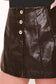 Dana Faux Leather Skort