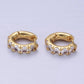 Clear CZ Rounded Huggies