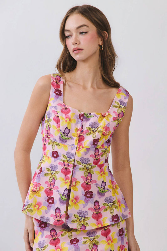 Petal Peplum Top