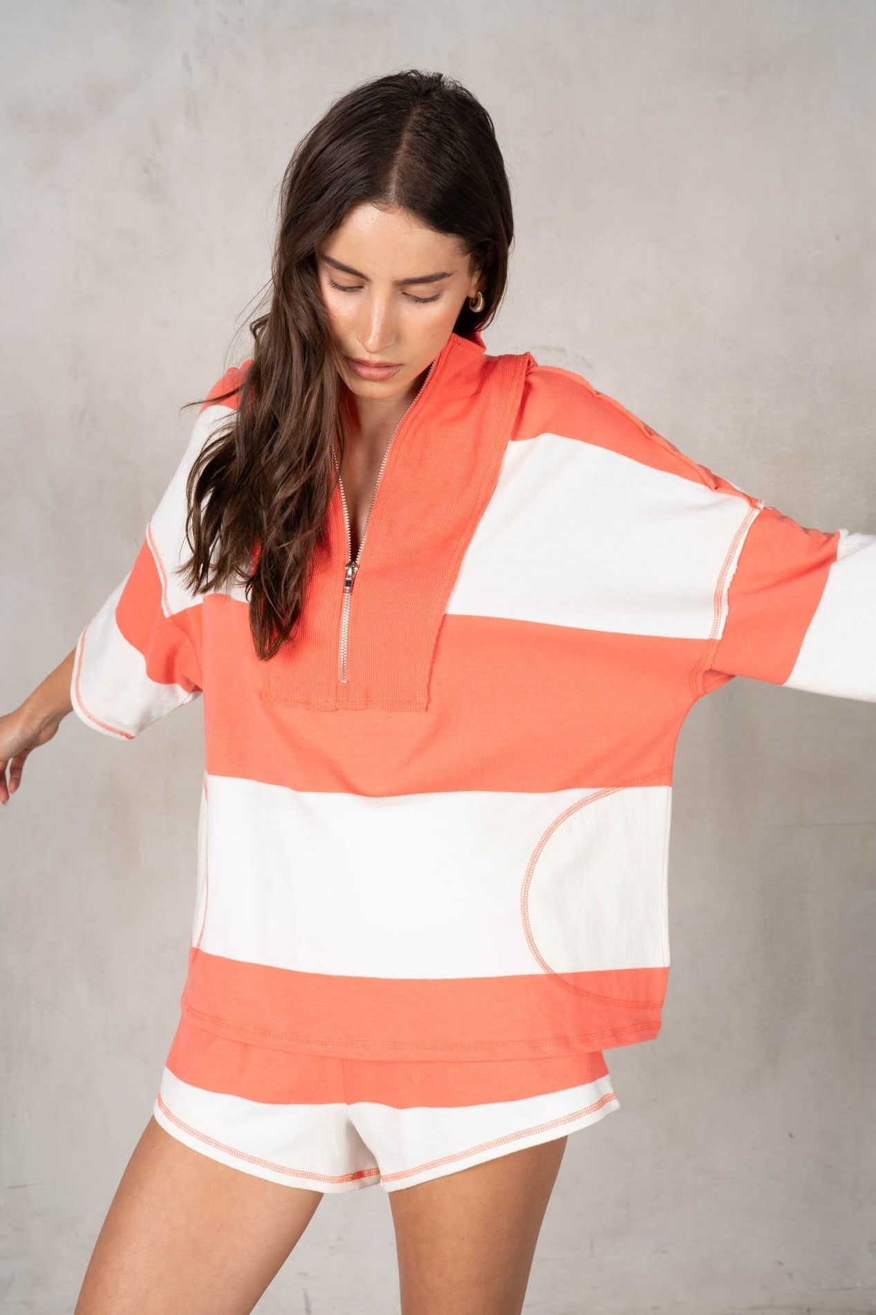 Striped Top and Short Set