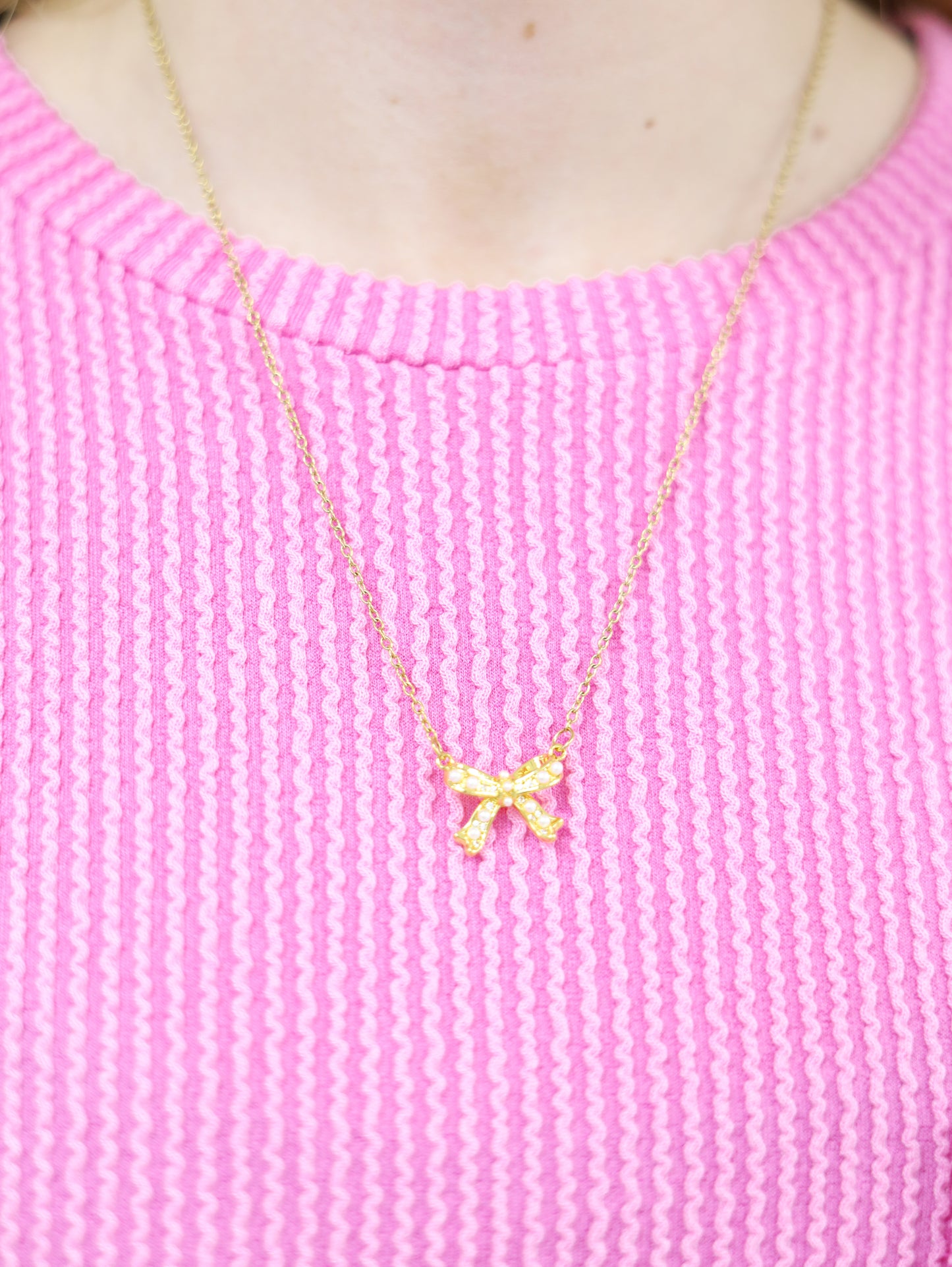 Bow Necklace