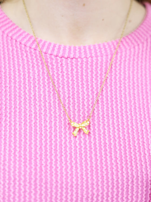 Bow Necklace