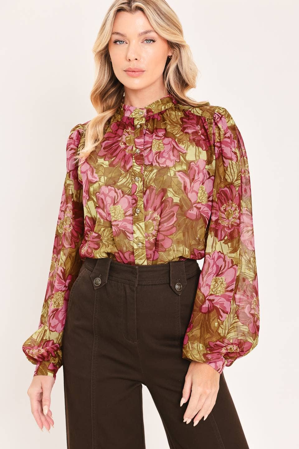 Camille Floral Top