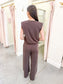 Cici Modal Muscle Top & Elastic Waist Pant Set
