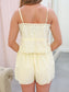 Embroidered Cami Top and Shorts Set