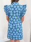 Audrey Floral Flutter Sleeve Mini Dress