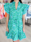 Alina Floral Ruffle Shift Mini Dress