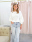 Elisa Pin Tuck Knit Top