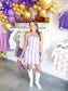 Cullen Contrast Piping Halter Neck Mini Dress