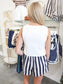 Leanne High Rise Striped Shorts