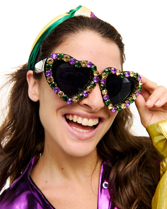 Mardi Gras Rhinestone Sunglasses