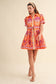Remi Paisley Belted Dress