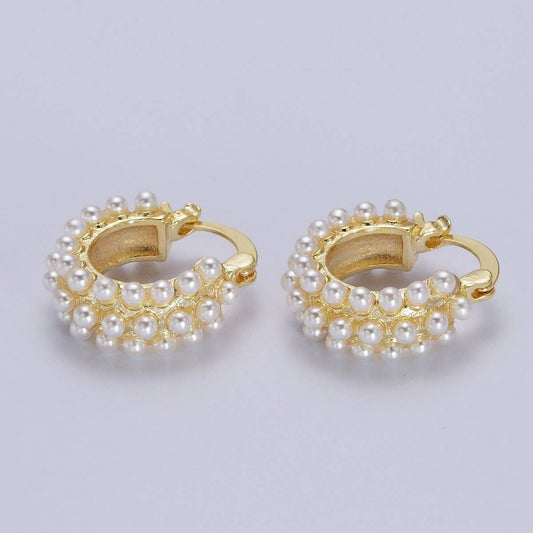 Pearl Lined Earrings