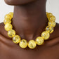 Chunky Marbled Bead Necklace