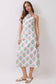 Rosette Halter Midi Dress