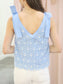 Eloise Eyelet Bow Strap Tank