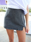 Paxton Side Slit Denim Skort