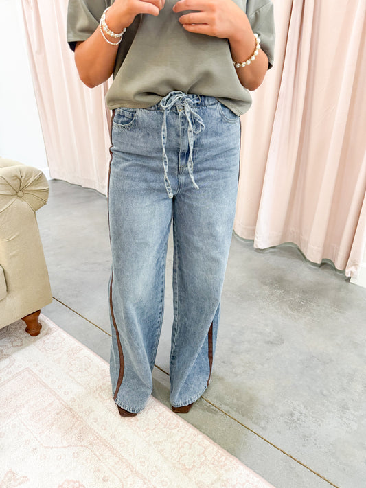 Kellie Side Stripe Drawstring Pants