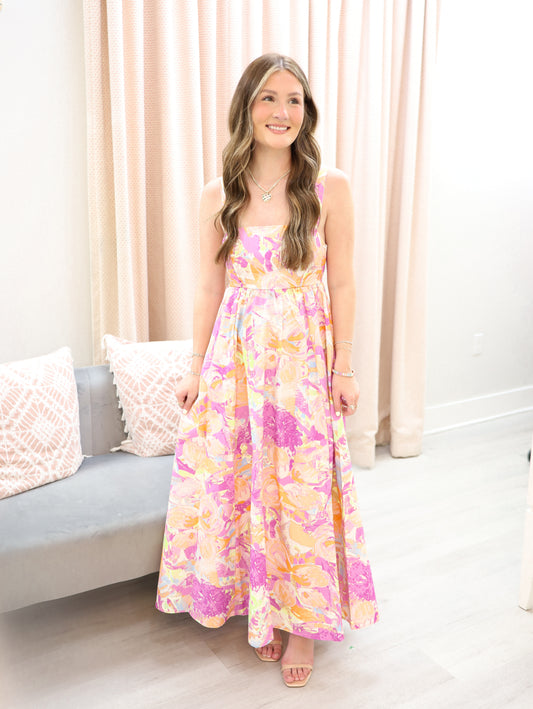 Multi Color Midi Dress