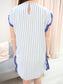 Embroidery Striped Dress