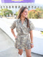Teagan Tiger Print Short Sleeve Romper