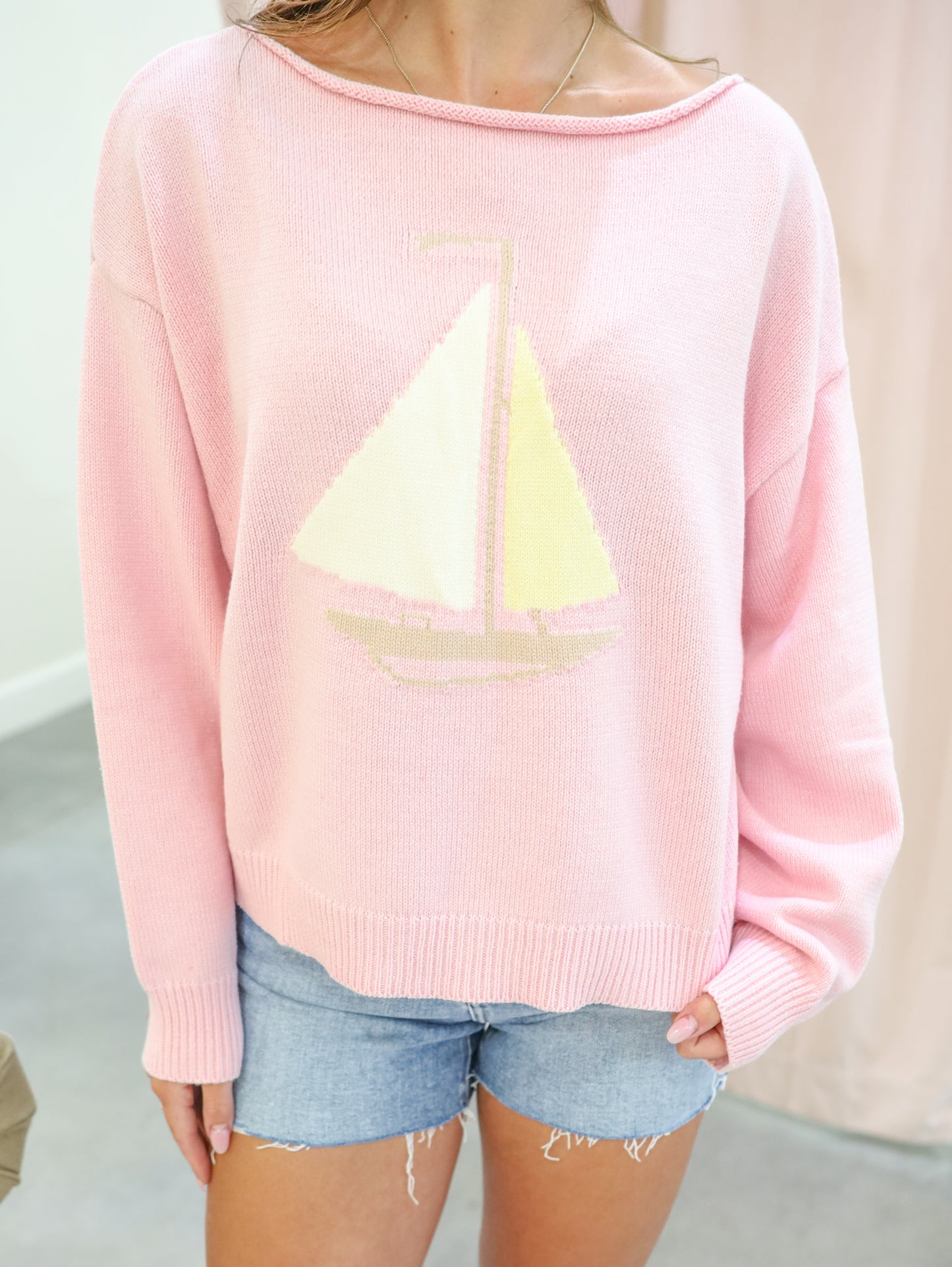 Sailboat Knit Sweater