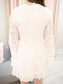 Lace Trim Eyelet Dress