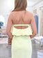 Georgie Ruffle Overlay Strapless Maxi Dress
